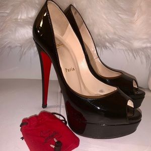 Christian Louboutin Lady Peep Patent Pump SIZE 36